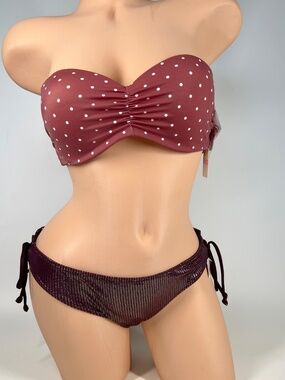 Victoria's Secret Pink Push Up Wireless Padded Bikini 2 pice M